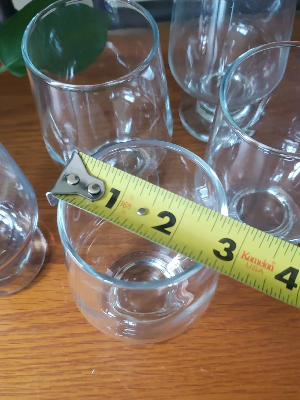 Elegant Clear Footed Glass Goblet Set- (Set Of 5) - 8 Oz. Each